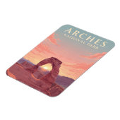 Moab Utah Arches Nationalpark Sunset Magnet (Linke Seite)