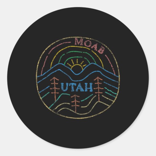 Moab Utah Beehive Staat Nationalparks Mighty 5 Te Runder Aufkleber (Vorderseite)