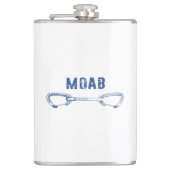 Moab Utah Climbing Quickziehung Flachmann (Vorderseite)