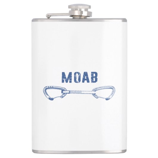 Moab Utah Climbing Quickziehung Flachmann (Vorderseite)