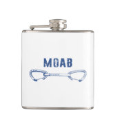 Moab Utah Climbing Quickziehung Flachmann (Vorderseite)