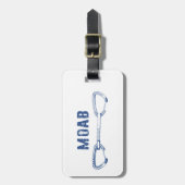 Moab Utah Climbing Quickziehung Gepäckanhänger (Vorderseite vertikal)