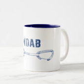 Moab Utah Climbing Quickziehung Zweifarbige Tasse (VorderseiteRechts)