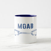 Moab Utah Climbing Quickziehung Zweifarbige Tasse (Mittel)