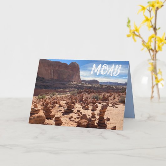 Moab Utah Karte (Gelbe Blume)