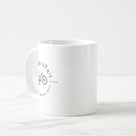 Moab Utah Mountain Biking T Kaffeetasse (Vorderseite Links)