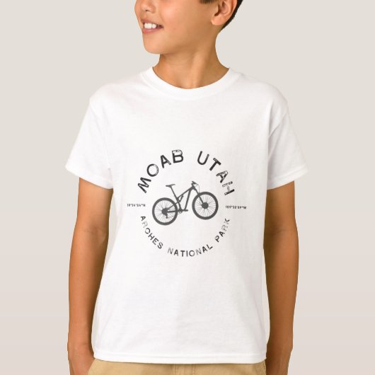 Moab Utah Mountain Biking T T-Shirt (Vorderseite)