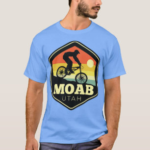 Moab Utah Mountainbike Vintager Sonnenuntergang He T-Shirt