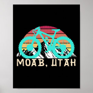Moab Utah Mountainbike zum Wandern Mountainbiken Poster