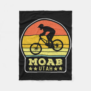 Moab Utah Mtb Vintage Downhill Mountainbike-Trails Fleecedecke