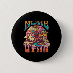 Moab Utah Natur Wandern Berge Outdoor Vintage Button