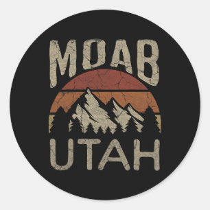 Moab Utah Natur Wandern Im Freien  Runder Aufkleber