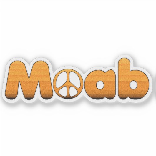 Moab Utah Peace Aufkleber (Vorderseite)