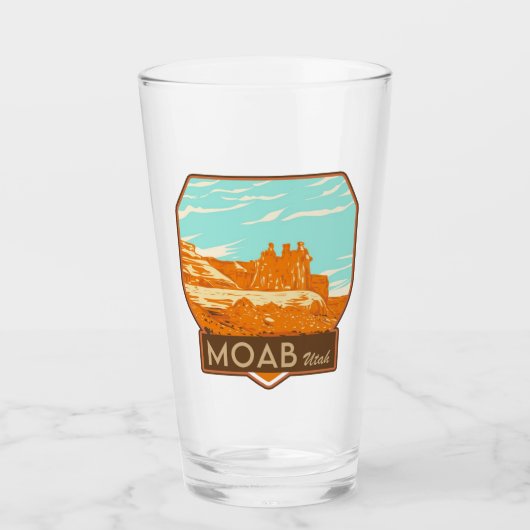 Moab Utah Pint Glass Glas (Vorderseite)