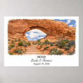 Moab Utah Poster, Aquarell, Maßgeschneidert Poster (Vorne)