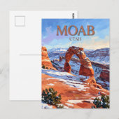 Moab Utah Postkarte (Vorne/Hinten)