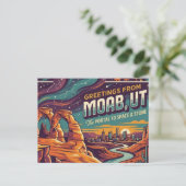 Moab Utah Postkarte (Stehend Vorderseite)
