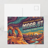 Moab Utah Postkarte (Vorne/Hinten)