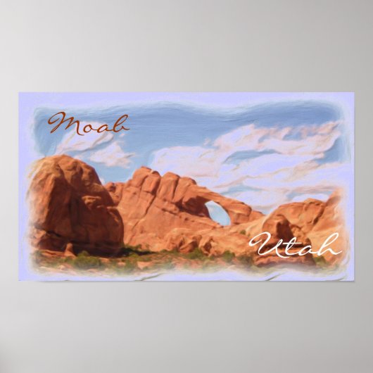 Moab Utah Rock landschaftlich Poster (Vorne)