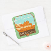 Moab Utah Square Stickers (Umschlag)