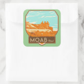Moab Utah Square Stickers (Tasche)