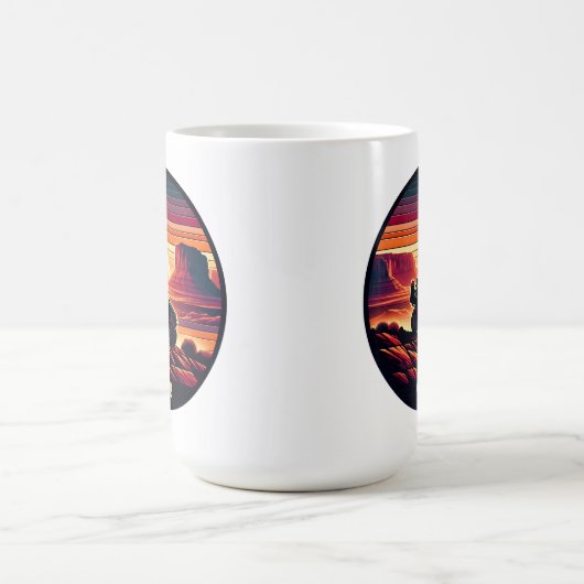 Moab Utah UTV Sunset Red Rocks Kaffeetasse (Mittel)