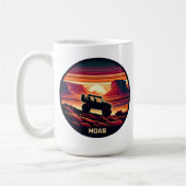Moab Utah UTV Sunset Red Rocks Kaffeetasse (Links)