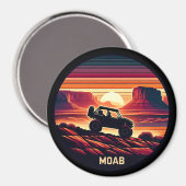 Moab Utah UTV Sunset Red Rocks Magnet (Vorderseite/Rückseite)