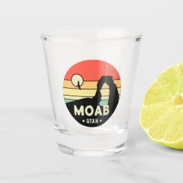 Moab Utah Vintag Sunset Arches Adventure Outdoor Schnapsglas