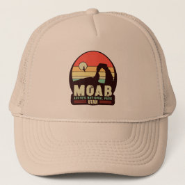 Moab Utah Vintag Wüste Sunset Retro Souvenir 60er Truckerkappe