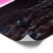 Moai auf dem kleinen Planeten Poster (Ecke)