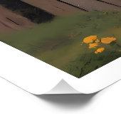 Moai auf dem Molehill Poster (Ecke)