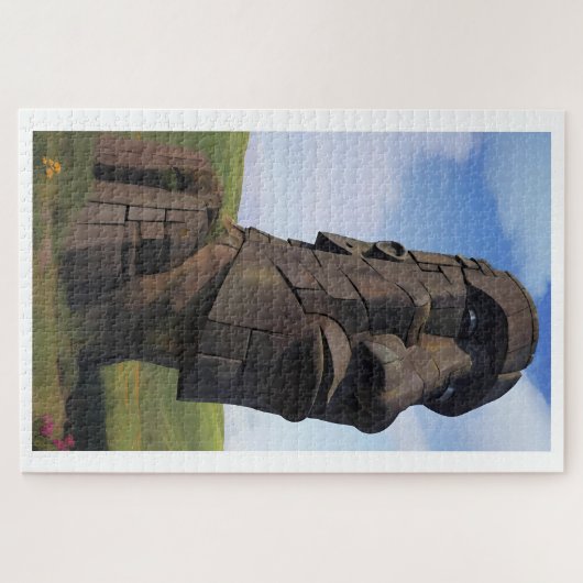 Moai auf dem Molehill Puzzle (Horizontal)