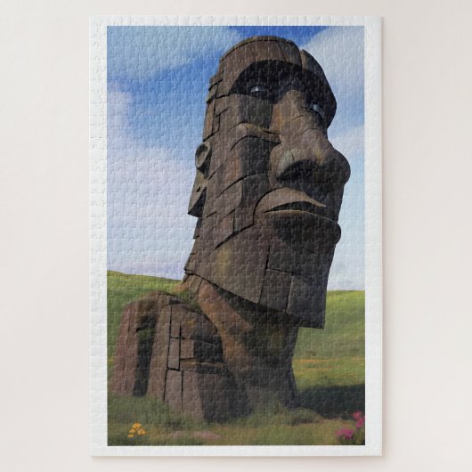 Moai auf dem Molehill Puzzle (Vertikal)