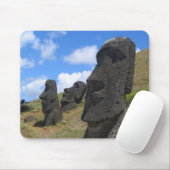 Moai auf der Osterinsel Mousepad (Mit Mouse)