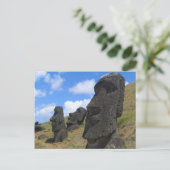 Moai auf der Osterinsel Postkarte (Stehend Vorderseite)