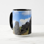Moai auf der Osterinsel Tasse (Vorderseite Links)