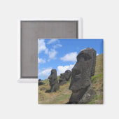 Moai bei Rano Raraku, Osterinsel Magnet (Vorderseite/Rückseite)