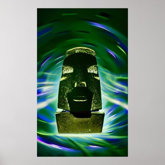 Moai-Boot Poster (Vorne)