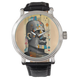 Moai - Ken Gage Tiki Art Armbanduhr