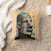 Moai - Ken Gage Tiki Art Kissen (Decke)