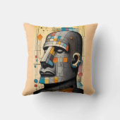 Moai - Ken Gage Tiki Art Kissen (Rückseite)