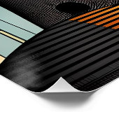 Moai - Ken Gage Tiki Art Poster (Ecke)