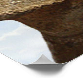 Moai mit Sonnenbrille - Poster (Ecke)