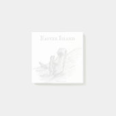 Moai, Osterinsel, Chile Post-it Klebezettel (Vorderseite)