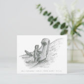 Moai, Osterinsel, Chile Postkarte (Stehend Vorderseite)