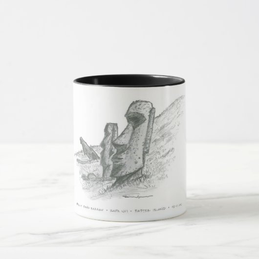 Moai, Osterinsel, Chile Tasse (Zentrum)