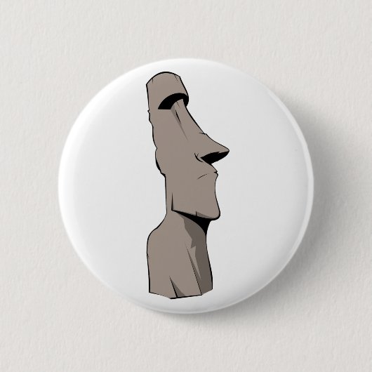 Moai (Osterinsel) Statue Button (Vorderseite)
