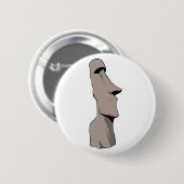 Moai (Osterinsel) Statue Button (Vorne & Hinten)