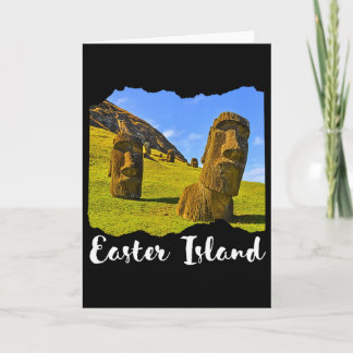 Moai Statue Easter Island  Karte